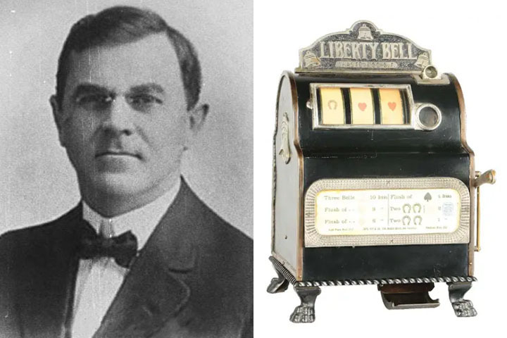 Charles Fey invented the slot machine
